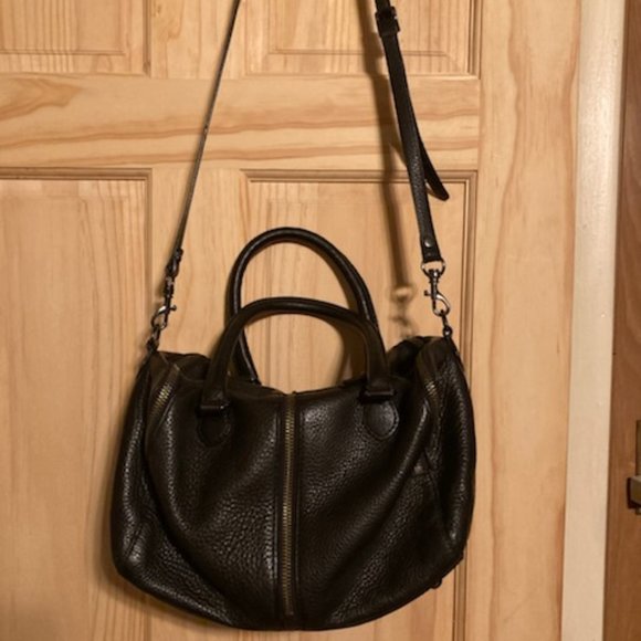 J Crew Black Leather Bag - Picture 2 of 8